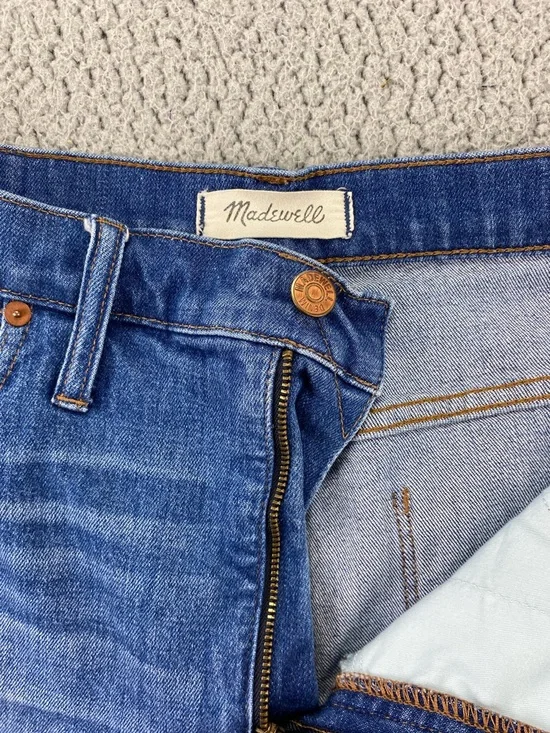 Madewell Wide-Leg Crop High Rise Comfort Stretch Jeans Denim | Size: 31 - Picture 12 of 16